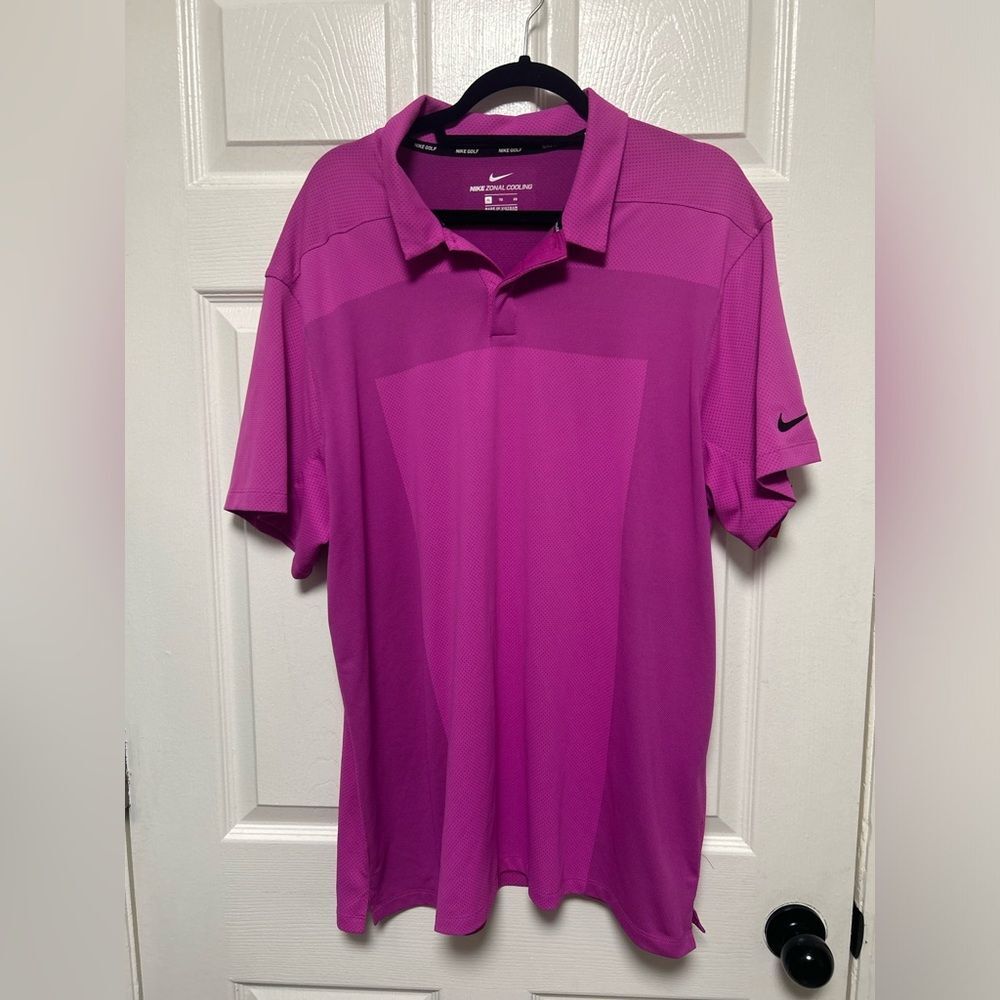 Nike Men’s Golf Zonal Cooling Fuchsia Polo Shirt Size XL
